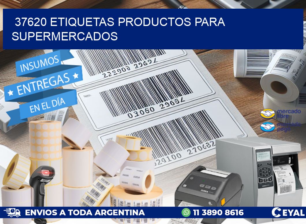 37620 Etiquetas productos para supermercados