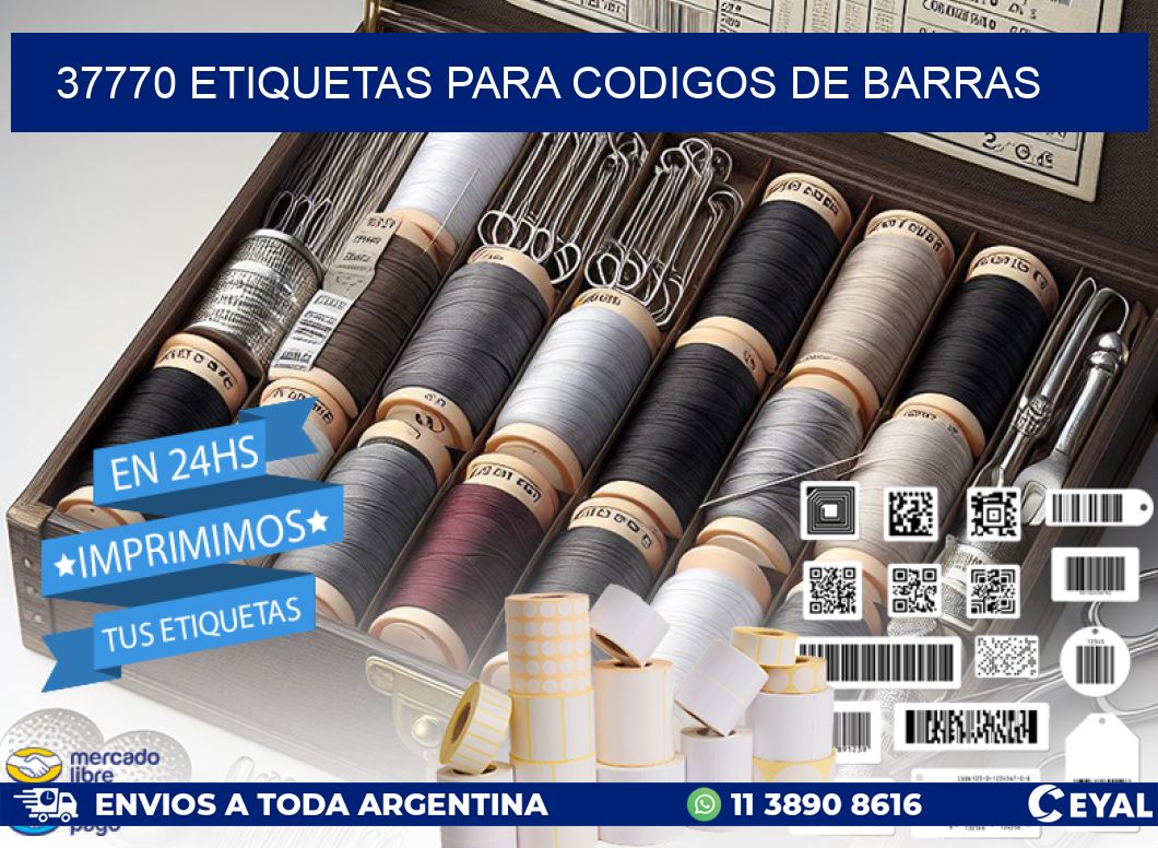 37770 ETIQUETAS PARA CODIGOS DE BARRAS