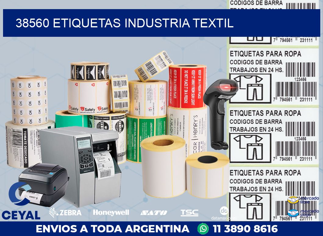 38560 ETIQUETAS INDUSTRIA TEXTIL
