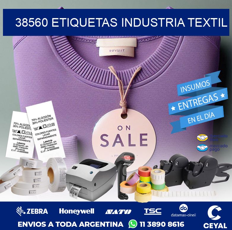 38560 ETIQUETAS INDUSTRIA TEXTIL