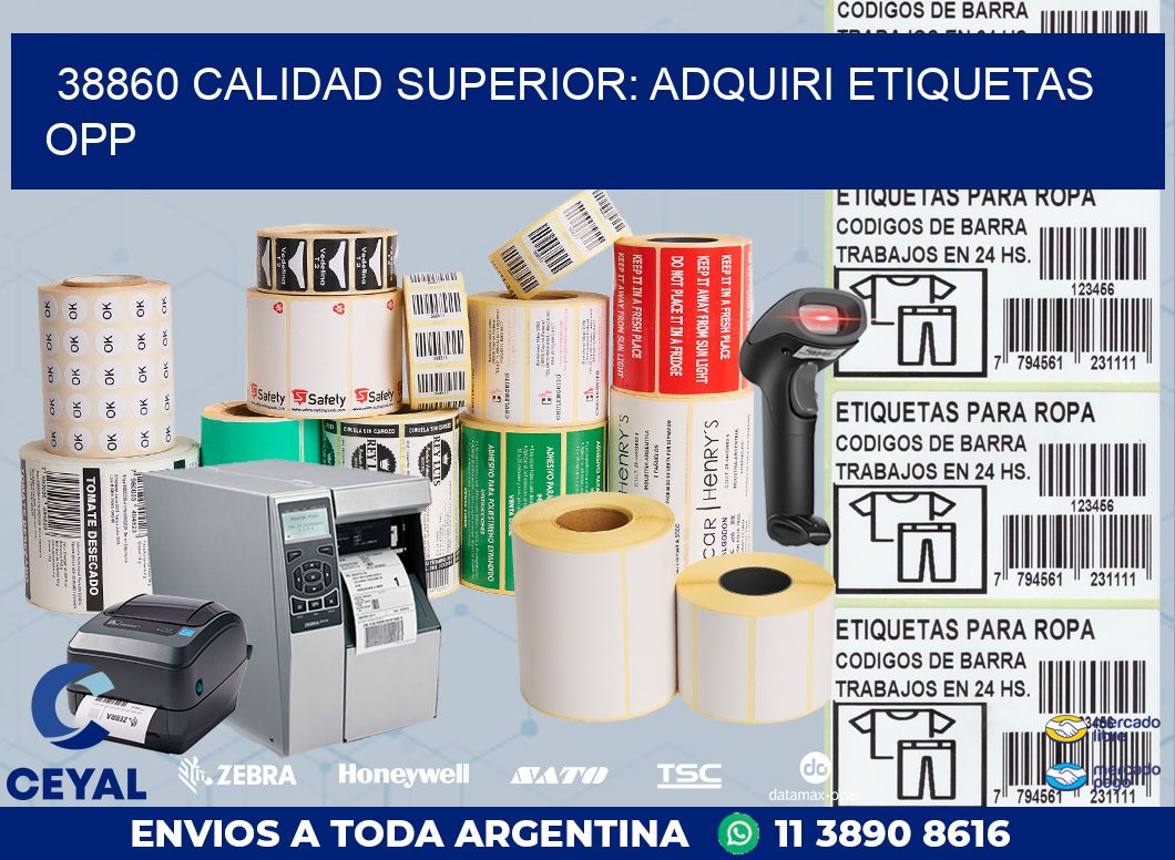 38860 CALIDAD SUPERIOR: ADQUIRI ETIQUETAS OPP