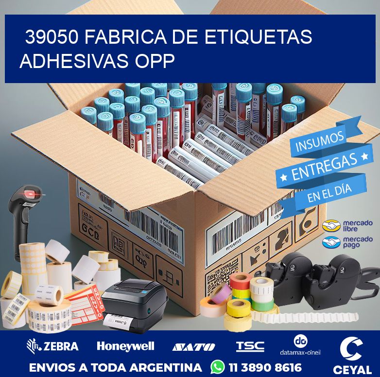 39050 FABRICA DE ETIQUETAS ADHESIVAS OPP