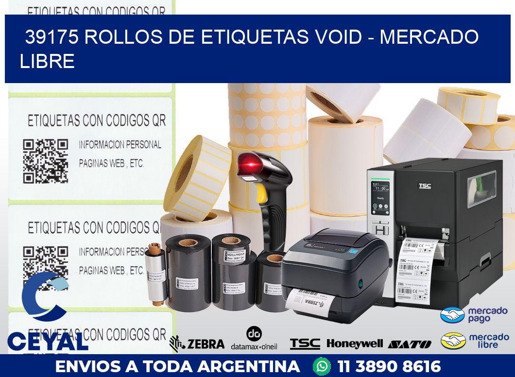 39175 ROLLOS DE ETIQUETAS VOID - MERCADO LIBRE