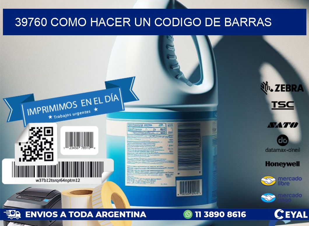 39760 como hacer un codigo de barras