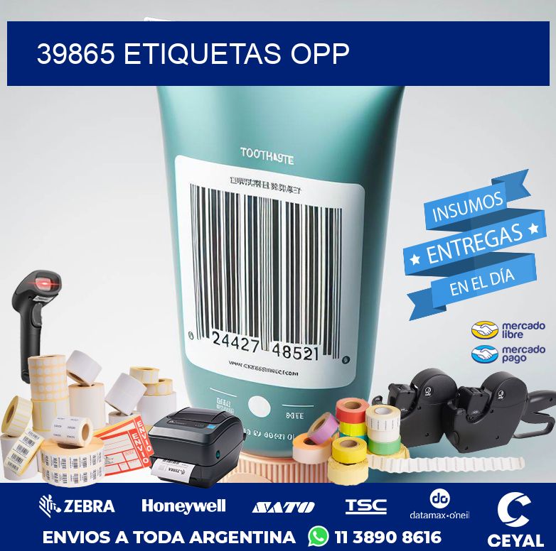 39865 ETIQUETAS OPP