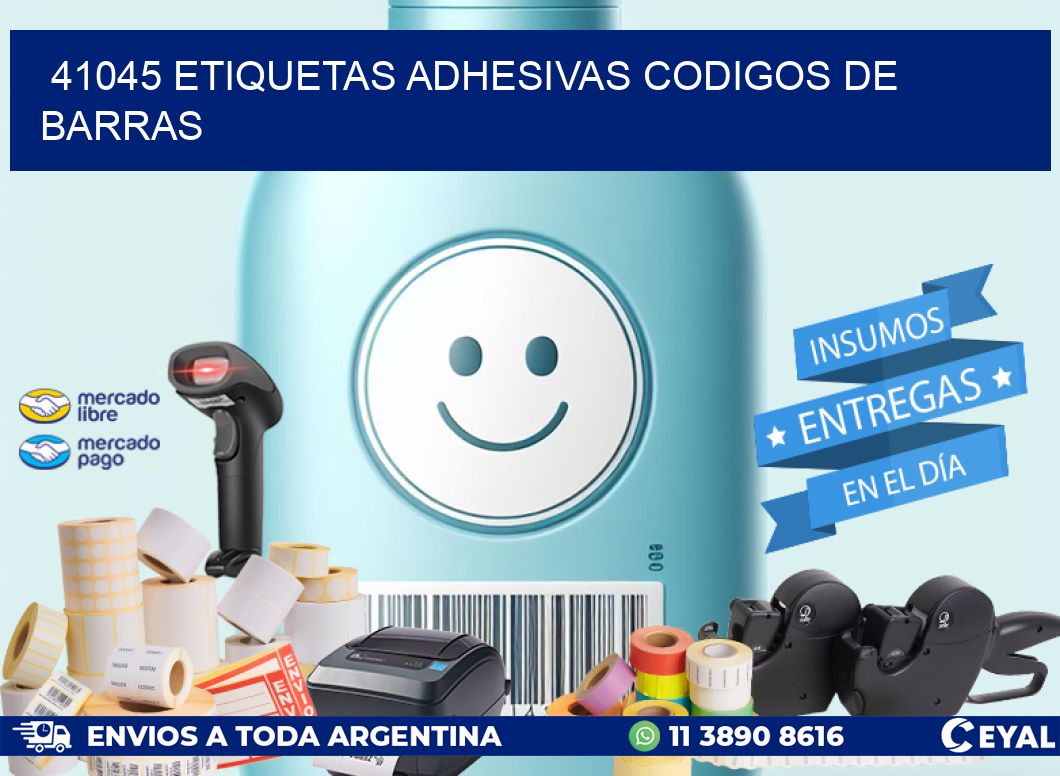 41045 ETIQUETAS ADHESIVAS CODIGOS DE BARRAS