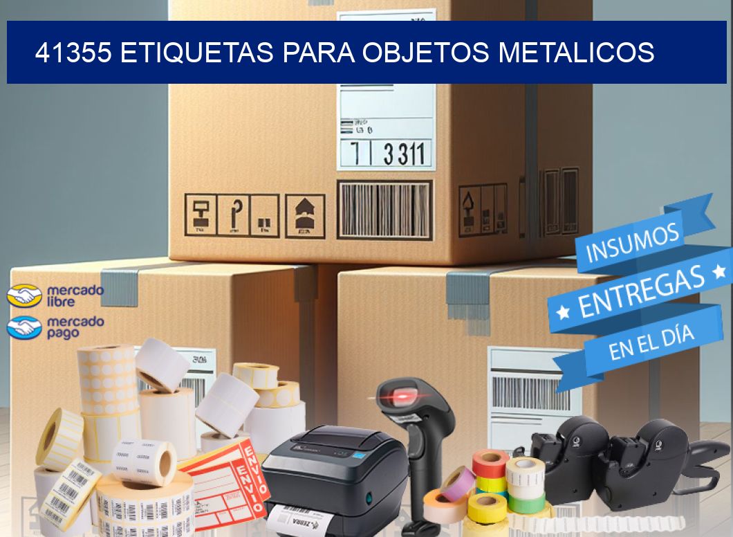 41355 etiquetas para objetos metalicos