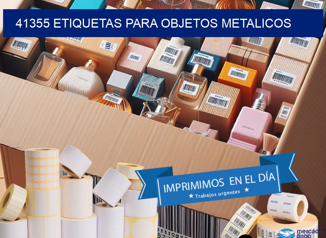 41355 etiquetas para objetos metalicos