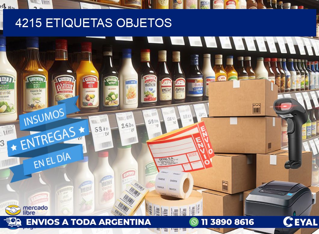 4215 etiquetas objetos