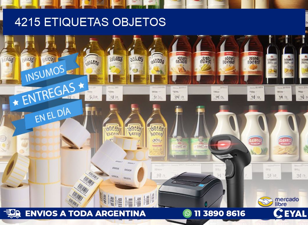 4215 etiquetas objetos