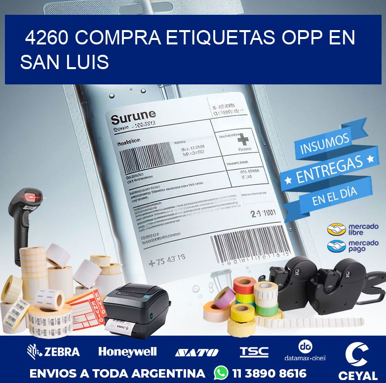 4260 COMPRA ETIQUETAS OPP EN SAN LUIS