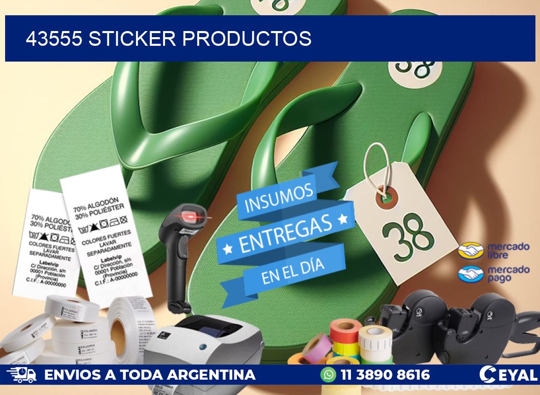 43555 STICKER PRODUCTOS