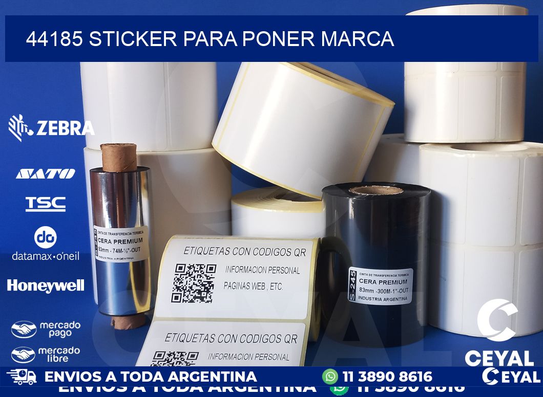 44185 STICKER PARA PONER MARCA