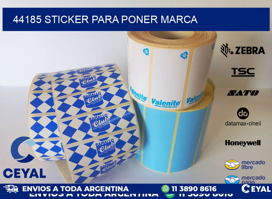 44185 STICKER PARA PONER MARCA