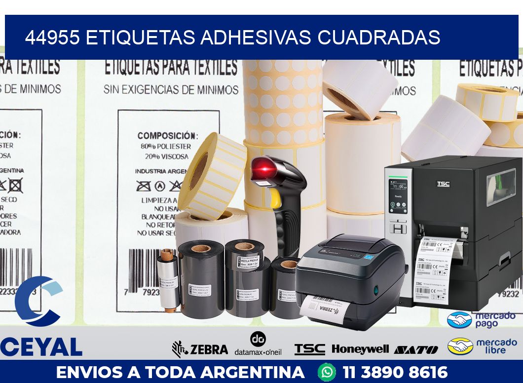 44955 ETIQUETAS ADHESIVAS CUADRADAS