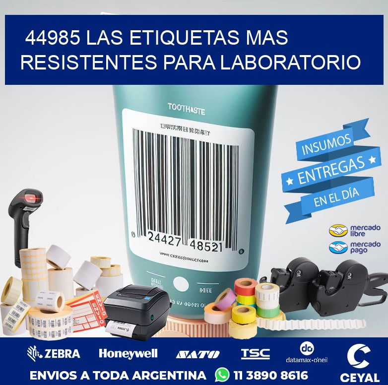 44985 LAS ETIQUETAS MAS RESISTENTES PARA LABORATORIO