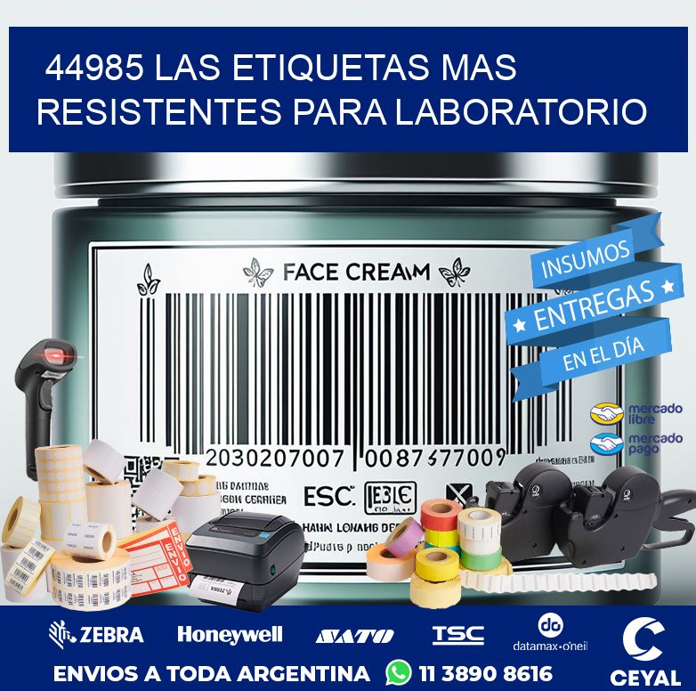 44985 LAS ETIQUETAS MAS RESISTENTES PARA LABORATORIO