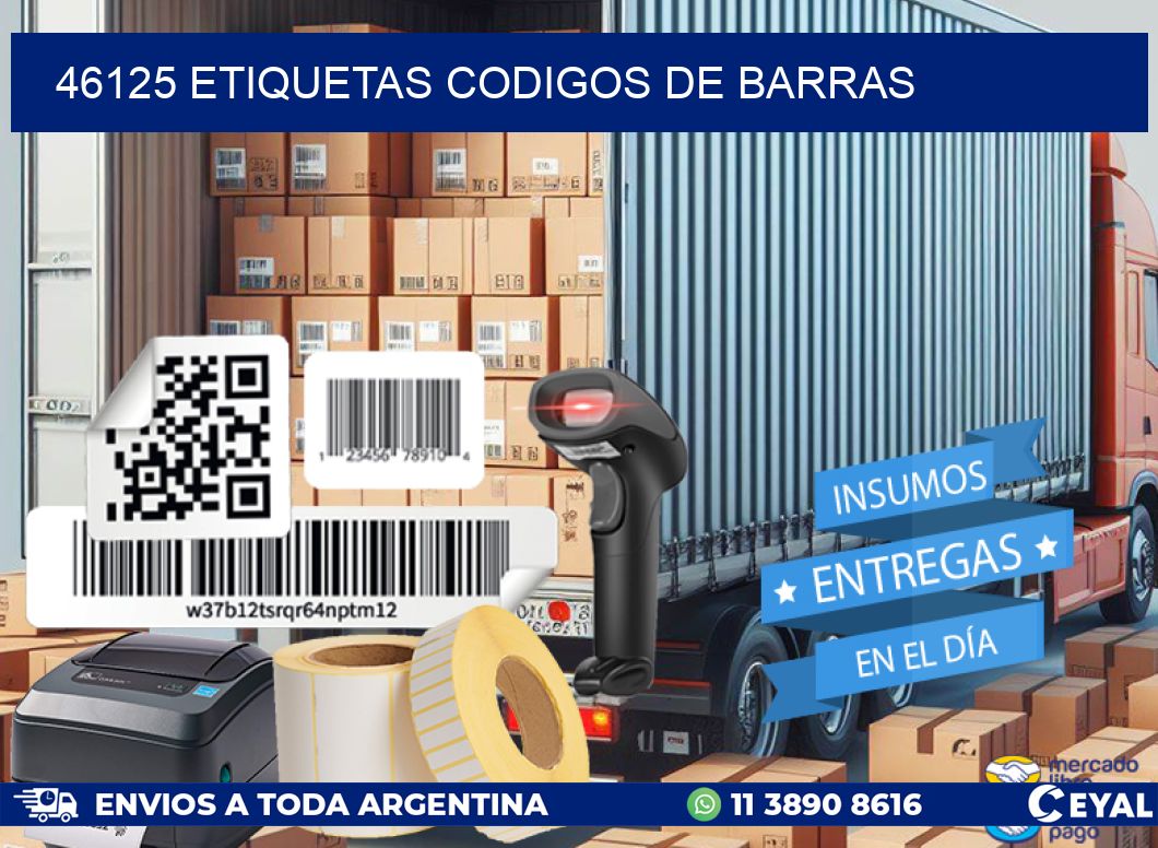 46125 etiquetas codigos de barras