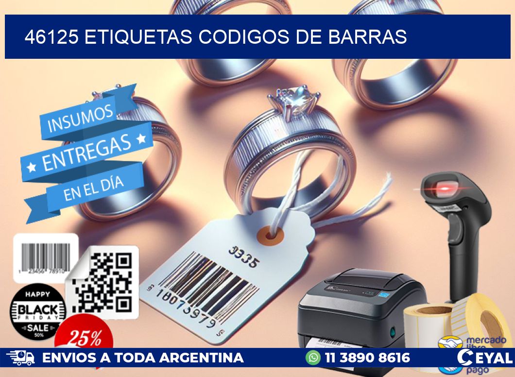 46125 etiquetas codigos de barras
