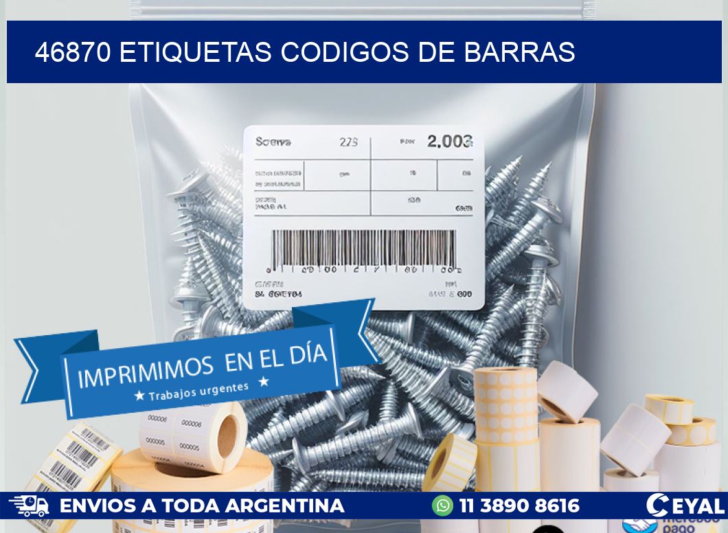 46870 etiquetas codigos de barras