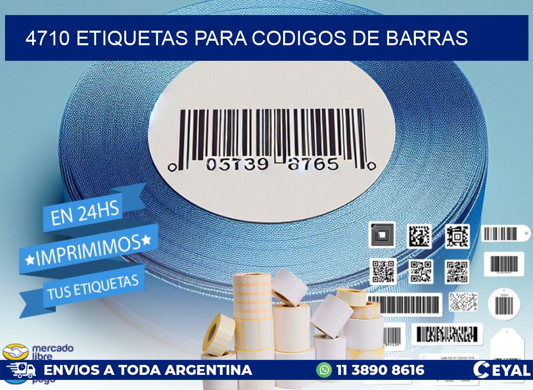 4710 ETIQUETAS PARA CODIGOS DE BARRAS