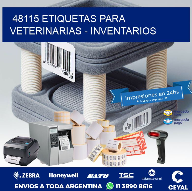 48115 ETIQUETAS PARA VETERINARIAS – INVENTARIOS