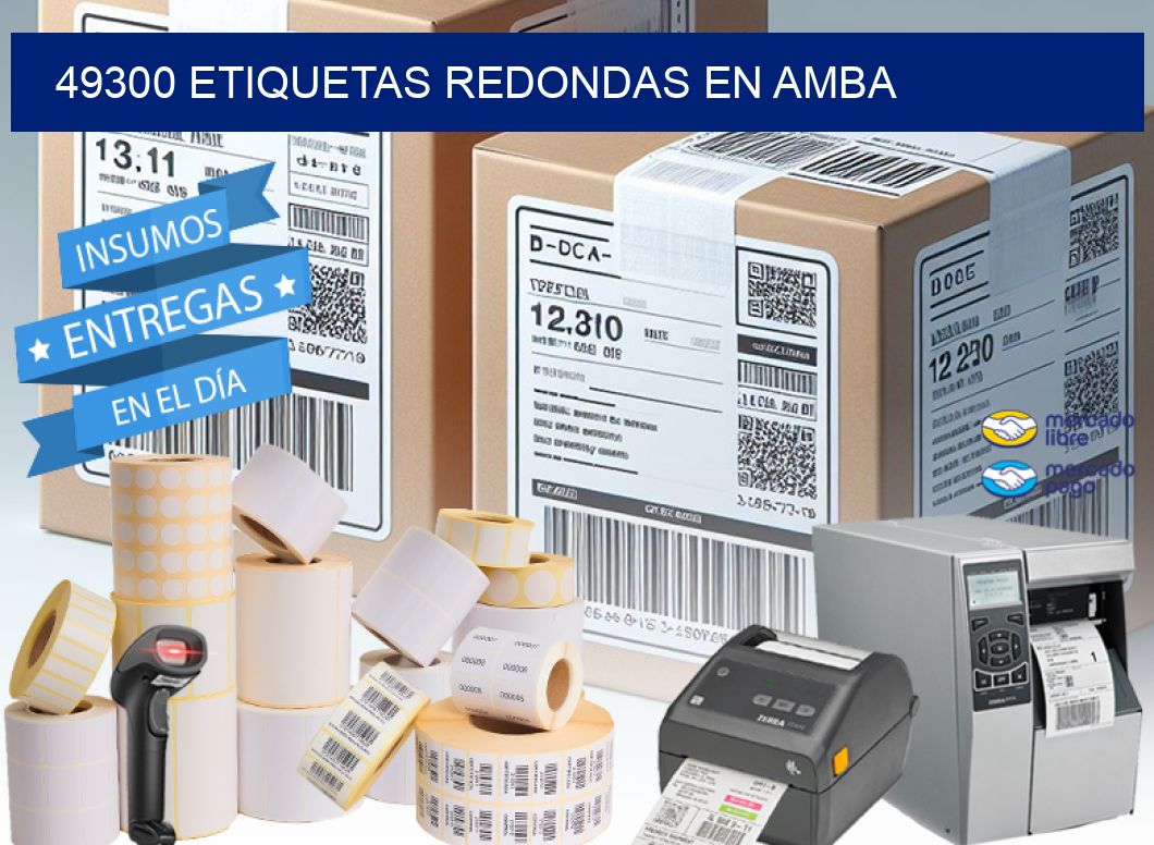 49300 ETIQUETAS REDONDAS EN AMBA