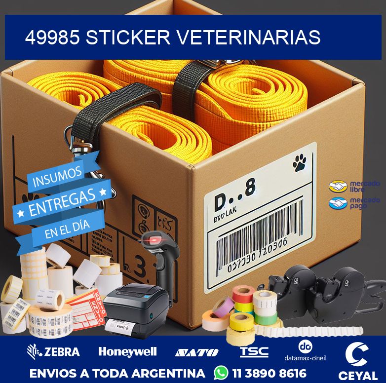 49985 STICKER VETERINARIAS