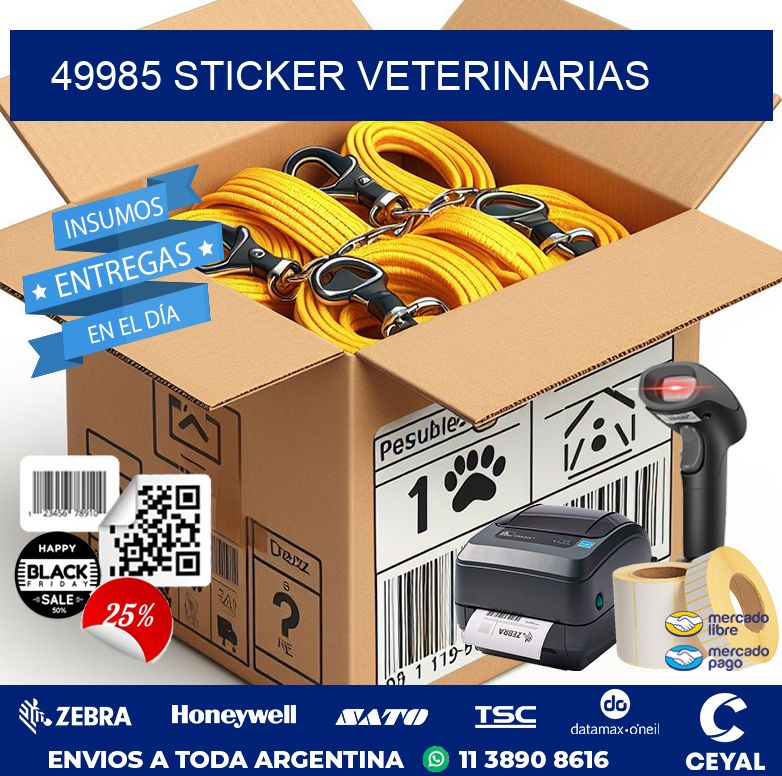 49985 STICKER VETERINARIAS