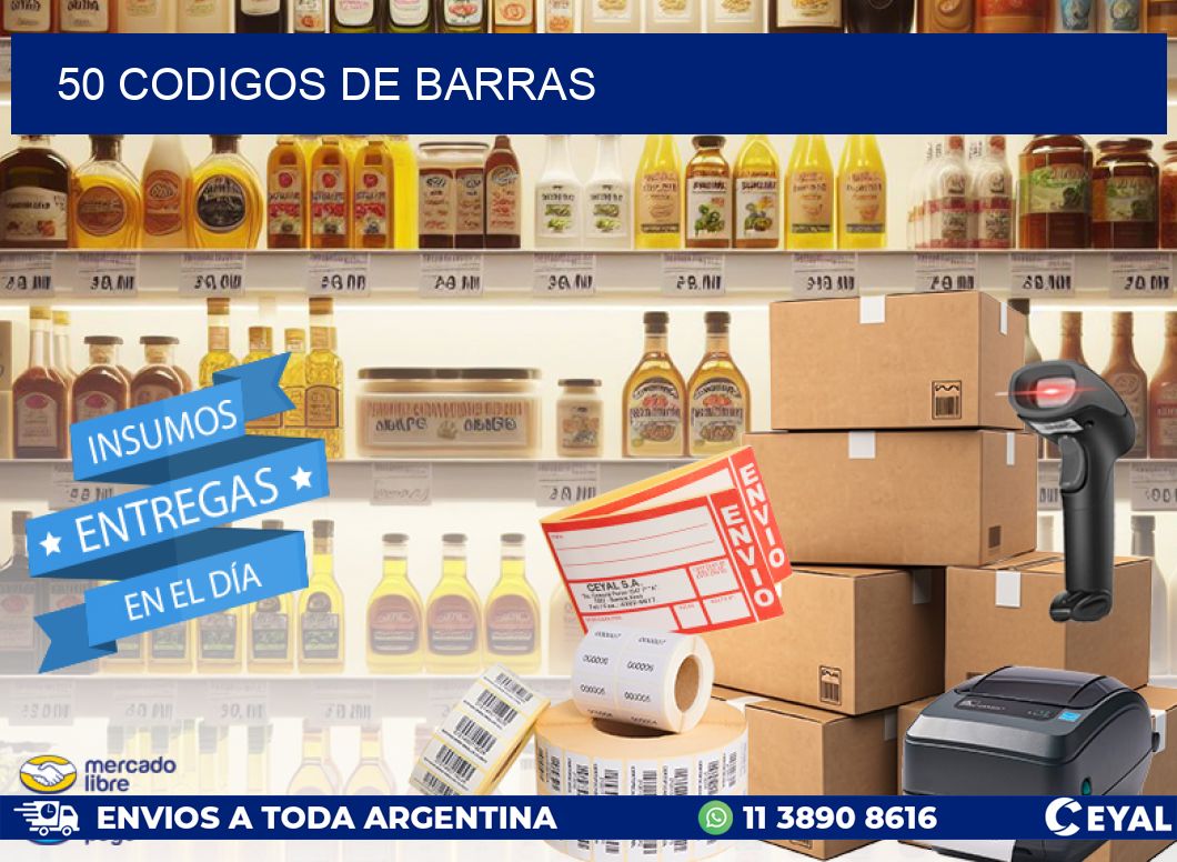 50 codigos de barras