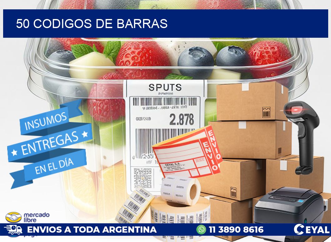 50 codigos de barras