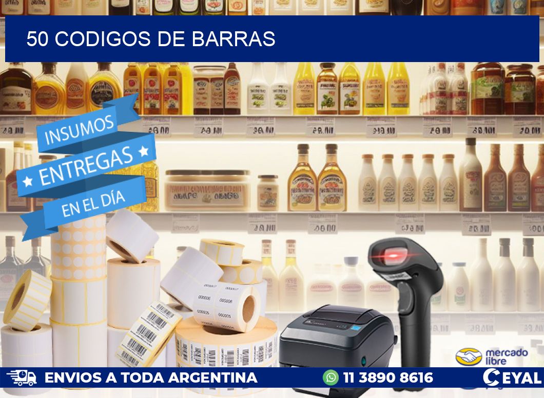 50 codigos de barras