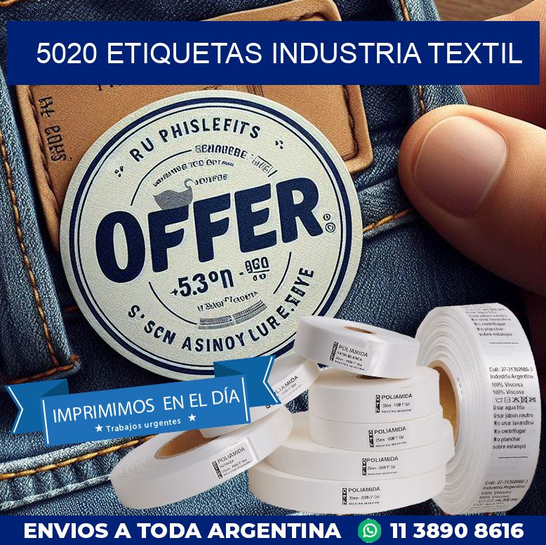 5020 ETIQUETAS INDUSTRIA TEXTIL