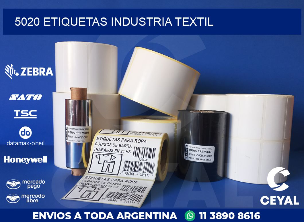 5020 ETIQUETAS INDUSTRIA TEXTIL