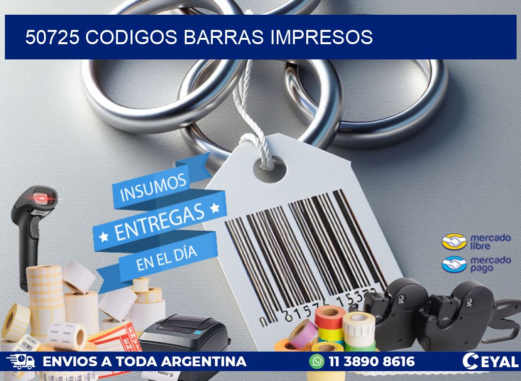 50725 CODIGOS BARRAS IMPRESOS