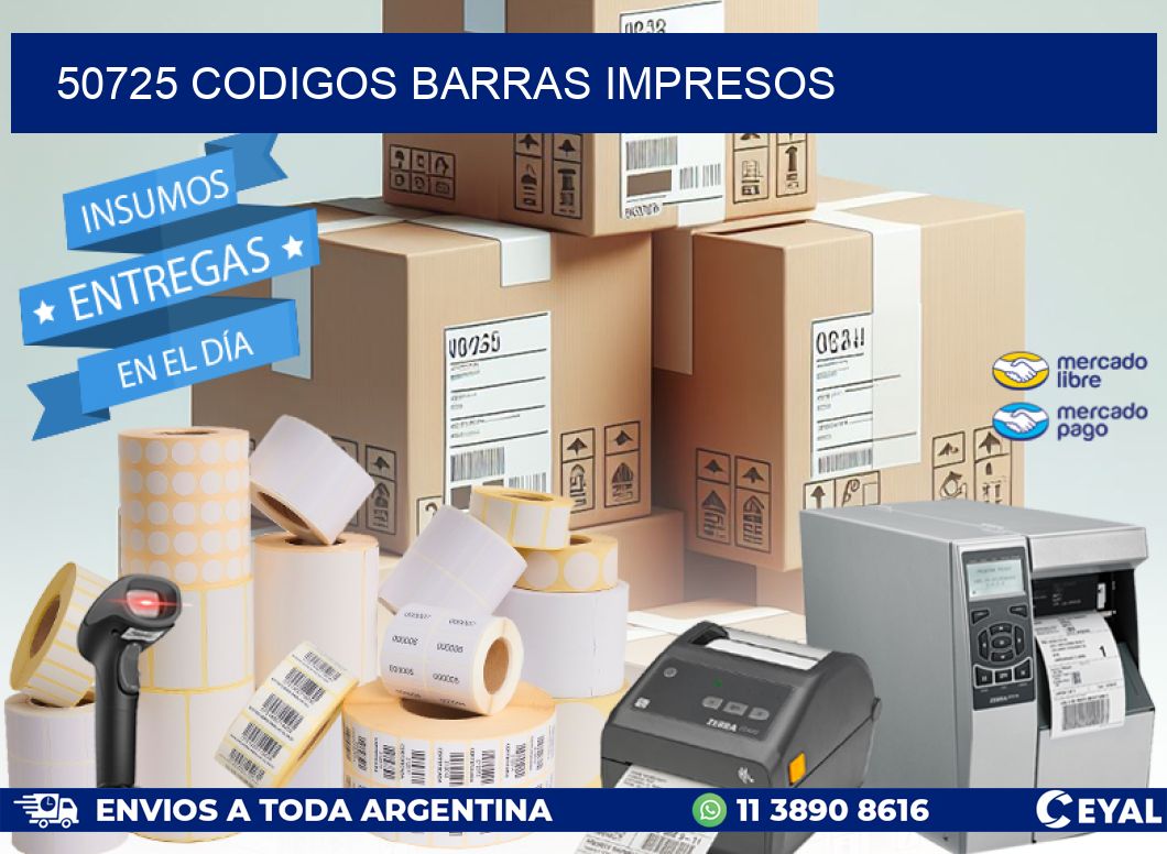 50725 CODIGOS BARRAS IMPRESOS