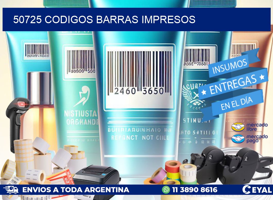 50725 CODIGOS BARRAS IMPRESOS
