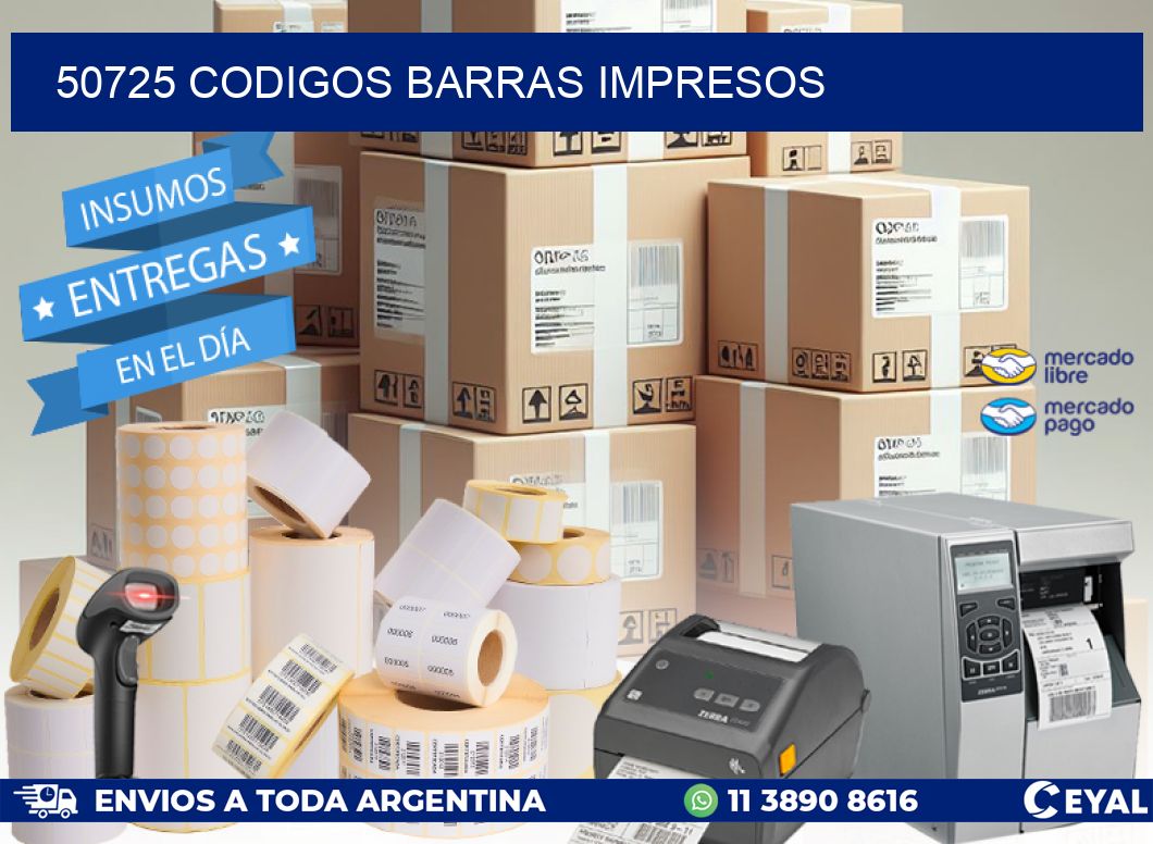 50725 CODIGOS BARRAS IMPRESOS