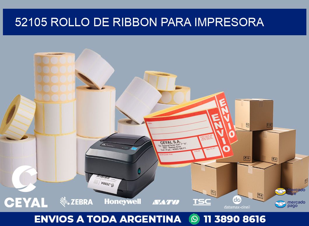 52105 ROLLO DE RIBBON PARA IMPRESORA
