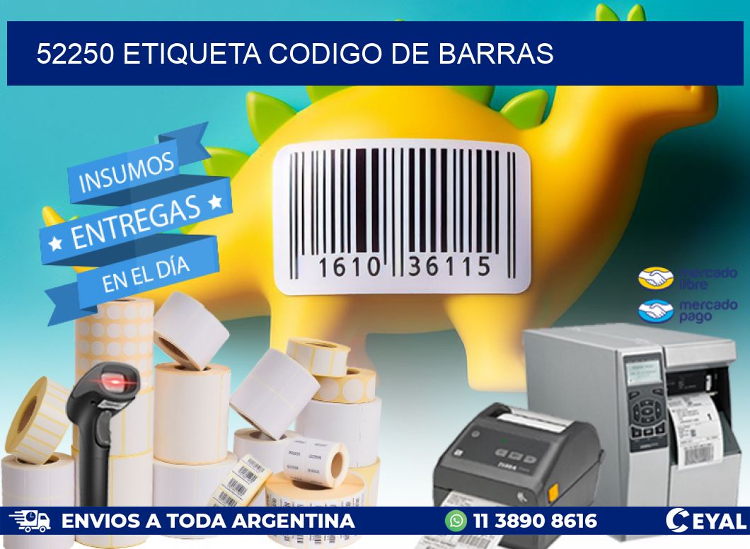 52250 etiqueta codigo de barras