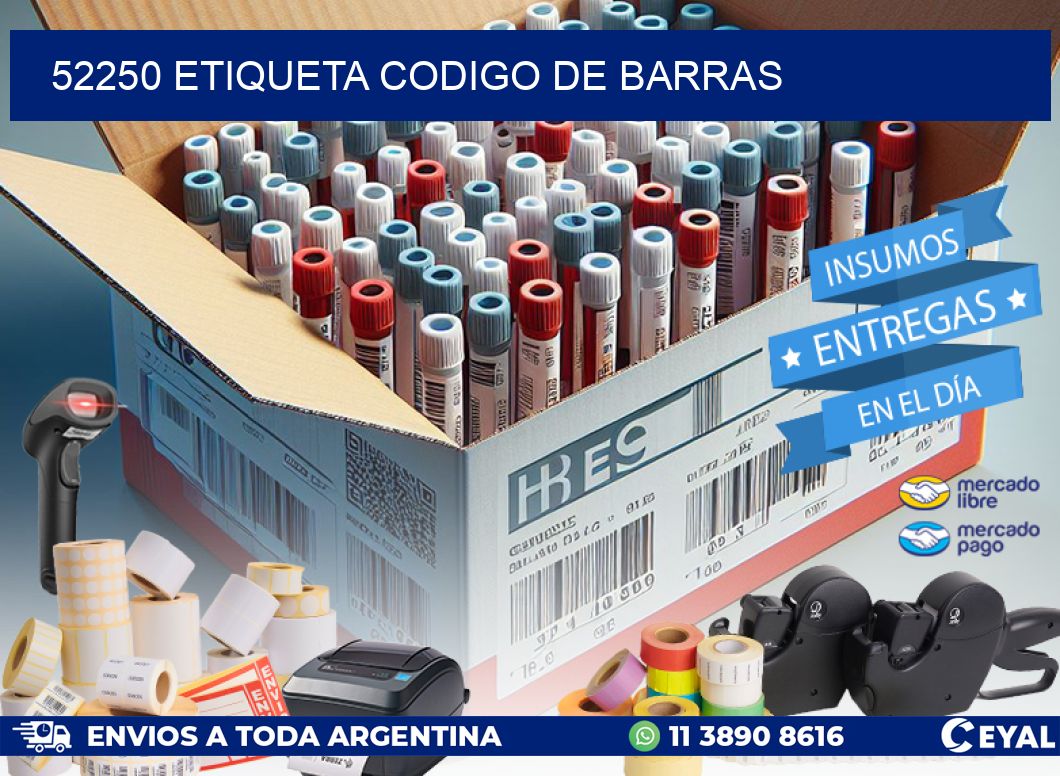 52250 etiqueta codigo de barras