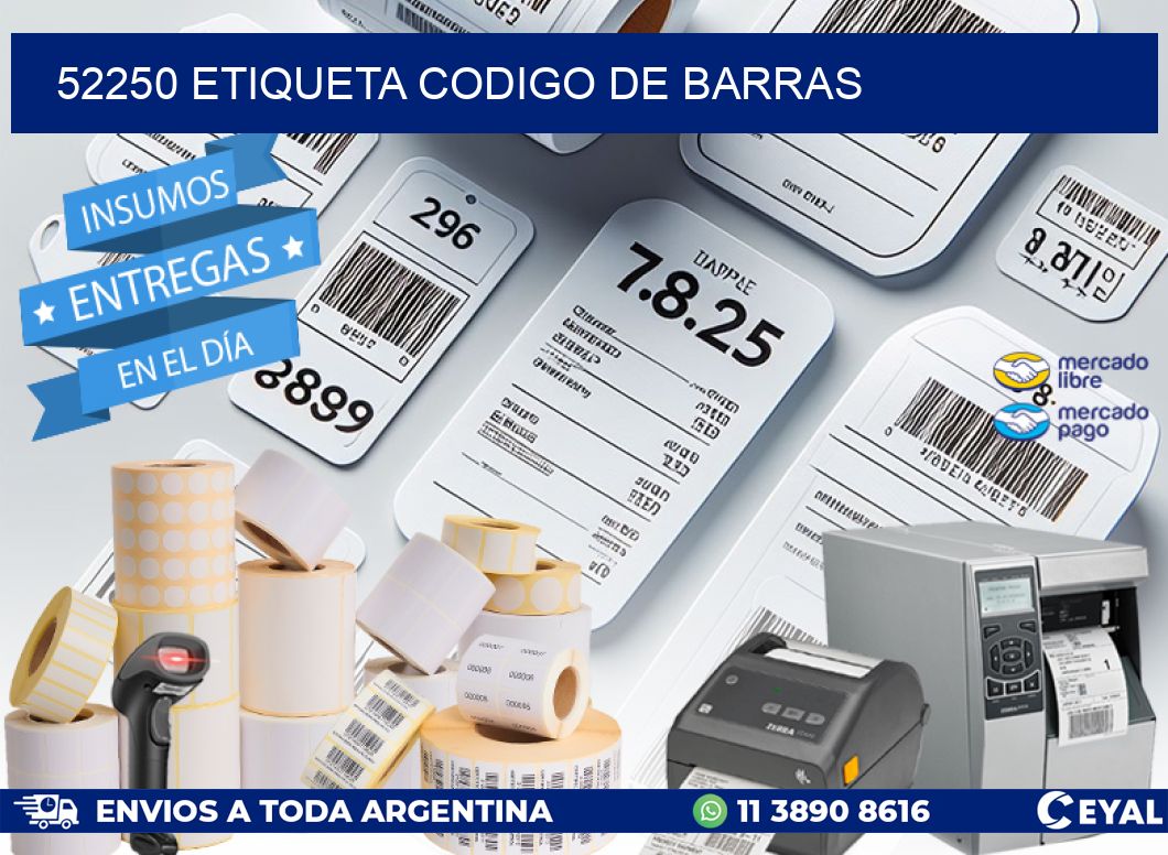 52250 etiqueta codigo de barras
