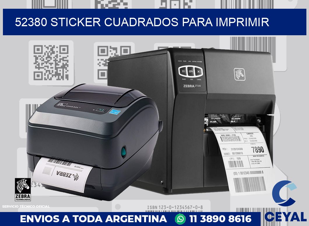 52380 STICKER CUADRADOS PARA IMPRIMIR