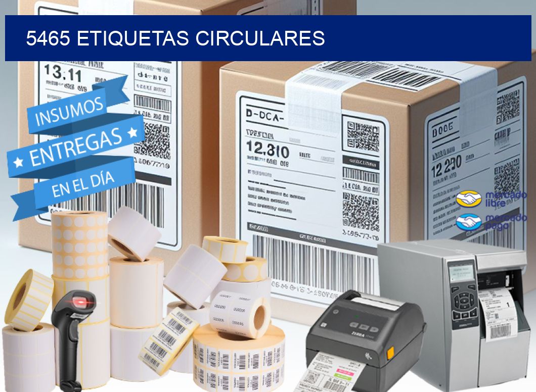 5465 ETIQUETAS CIRCULARES
