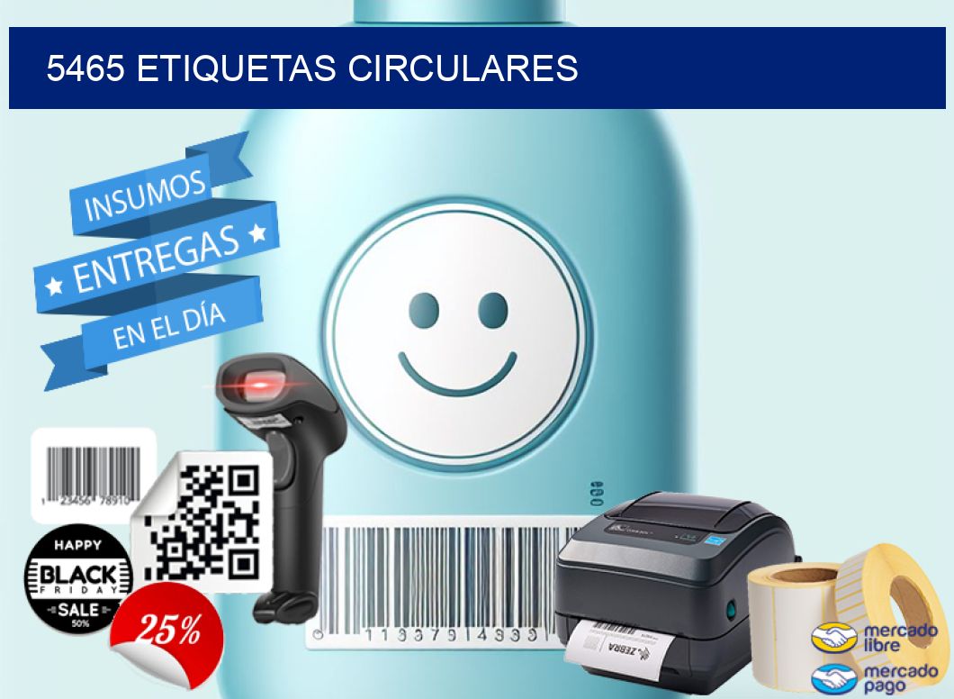 5465 ETIQUETAS CIRCULARES