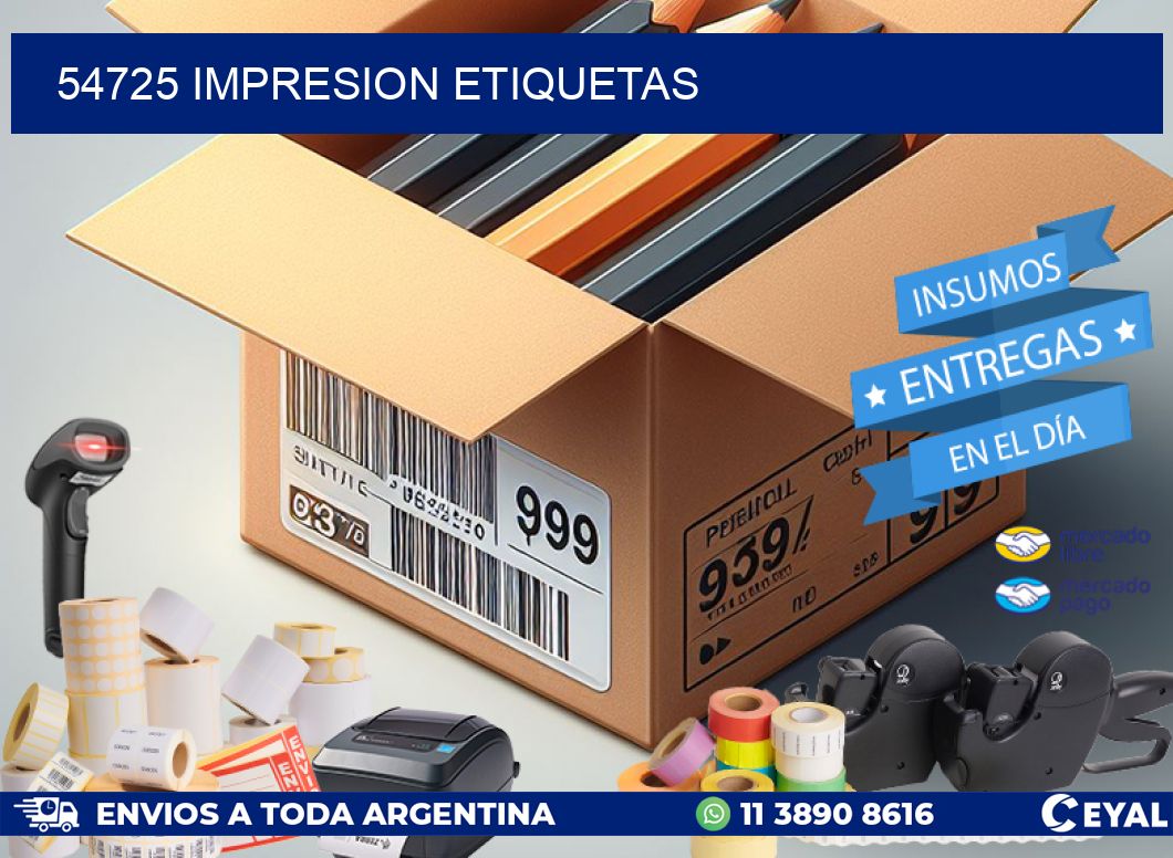 54725 IMPRESION ETIQUETAS