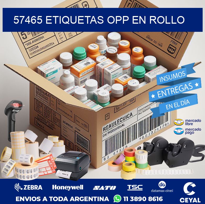 57465 ETIQUETAS OPP EN ROLLO