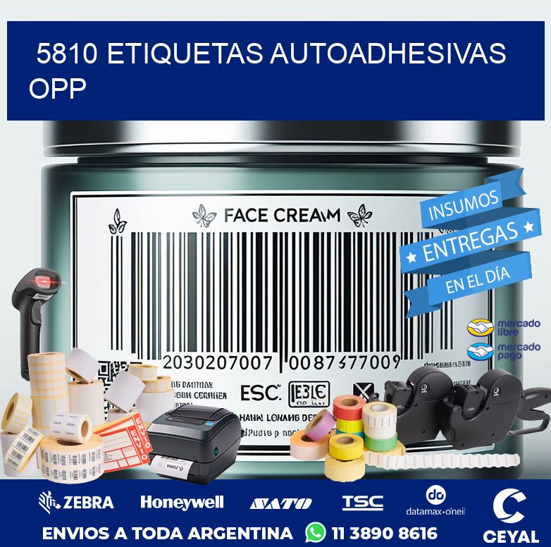 5810 ETIQUETAS AUTOADHESIVAS OPP