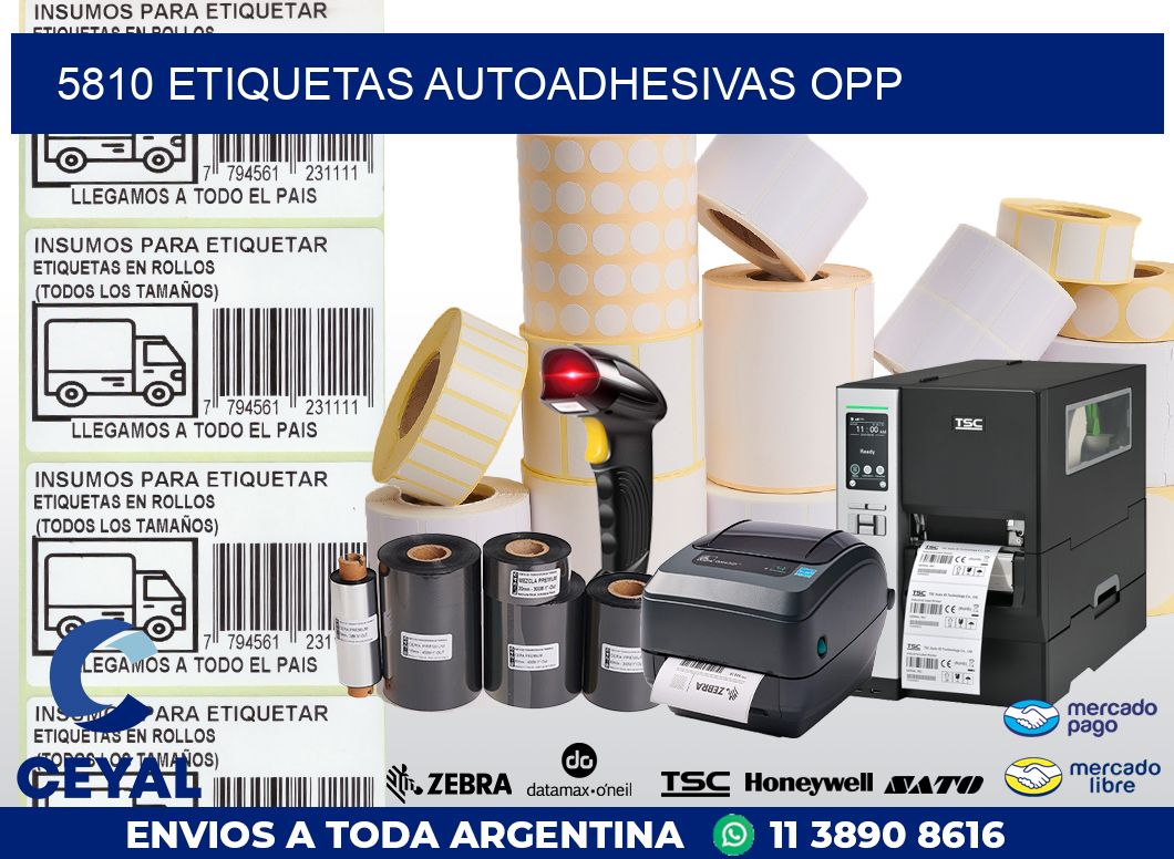 5810 ETIQUETAS AUTOADHESIVAS OPP