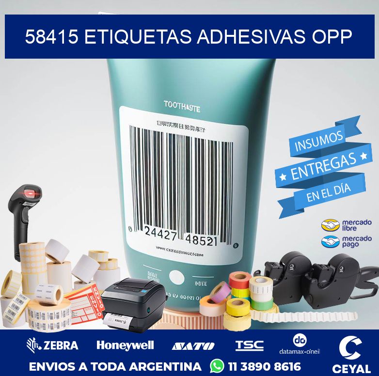 58415 ETIQUETAS ADHESIVAS OPP